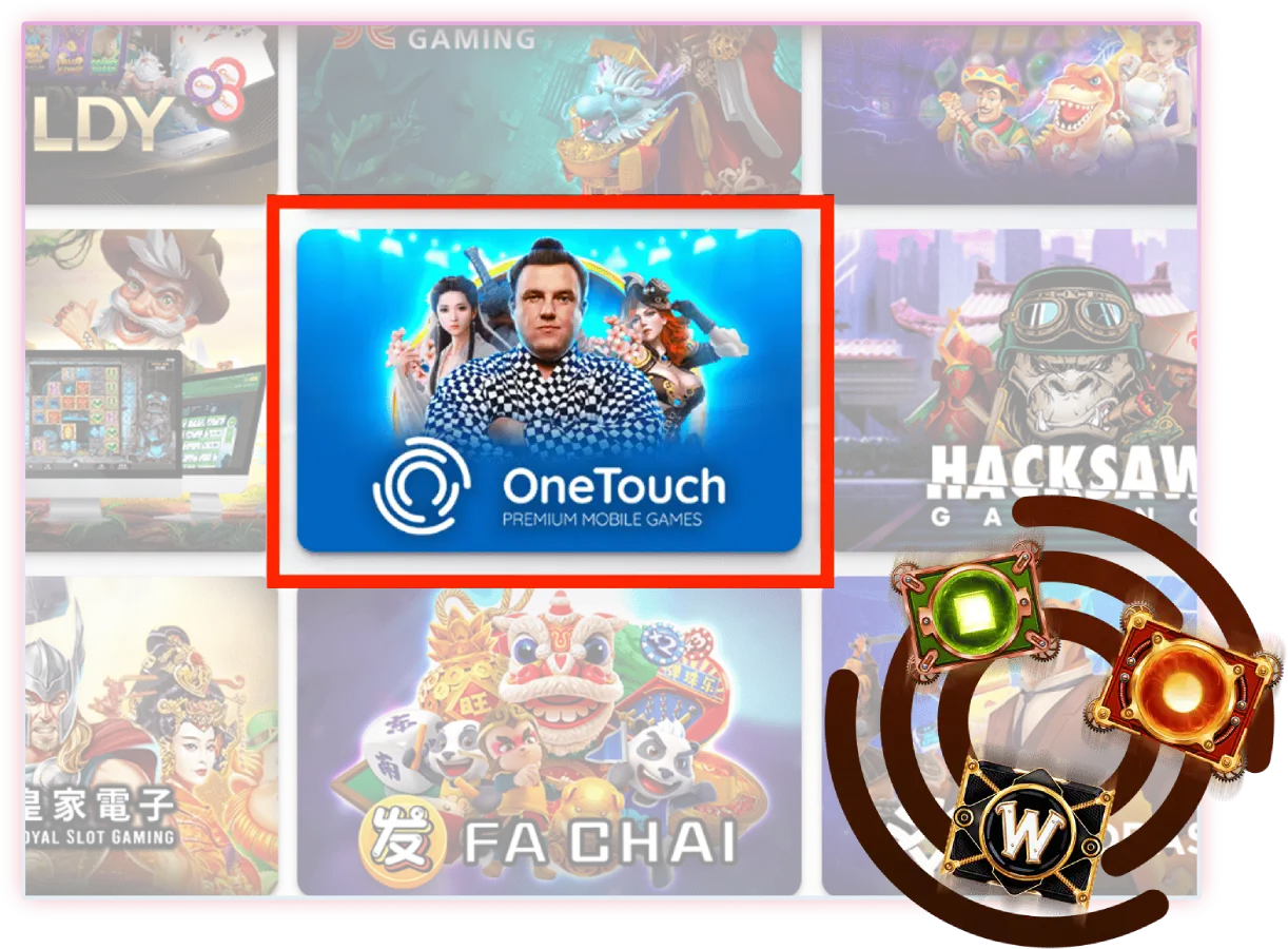 หน้าหมวดหมู่ค่ายเกมสล็อตของ kickoffbet