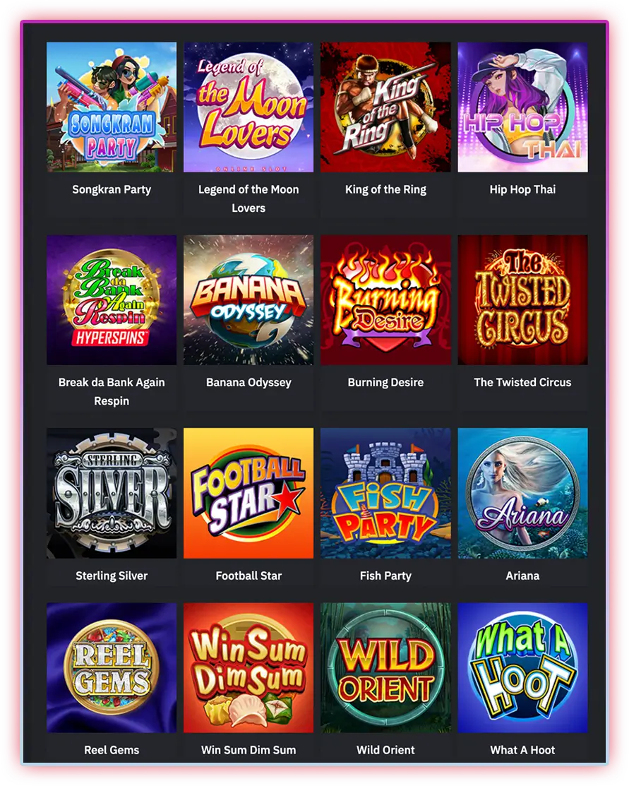 หน้าหลังของค่ายเกมสล็ตอ microgaming
