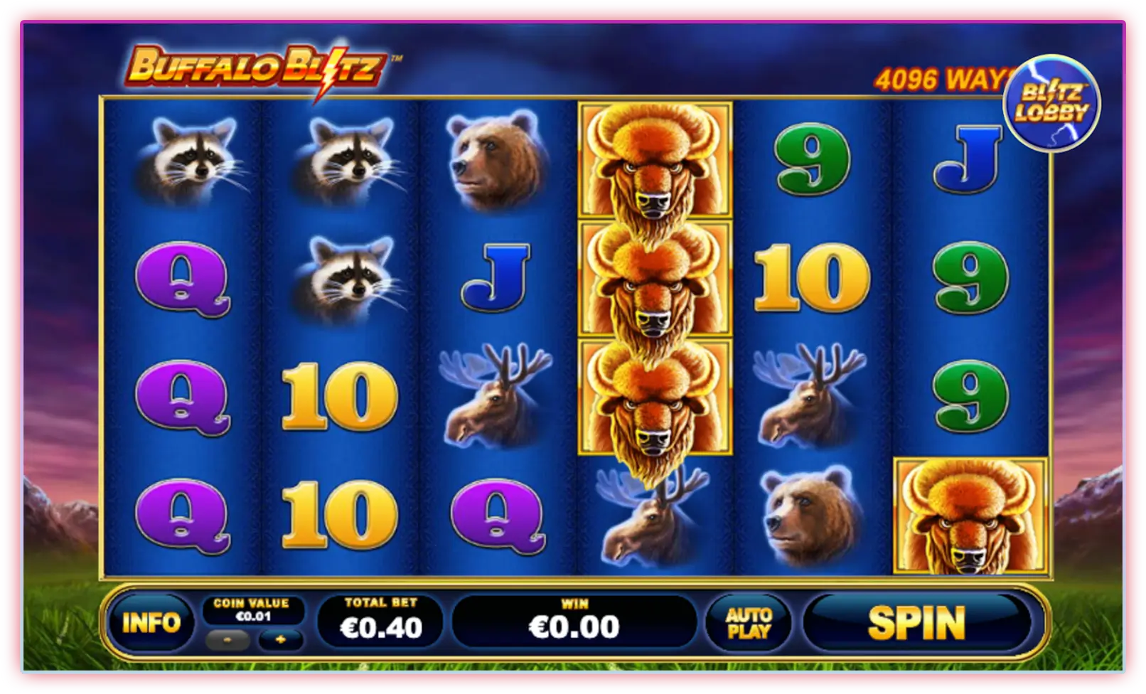รีวิวเกมสล็อต Buffalo Blitz